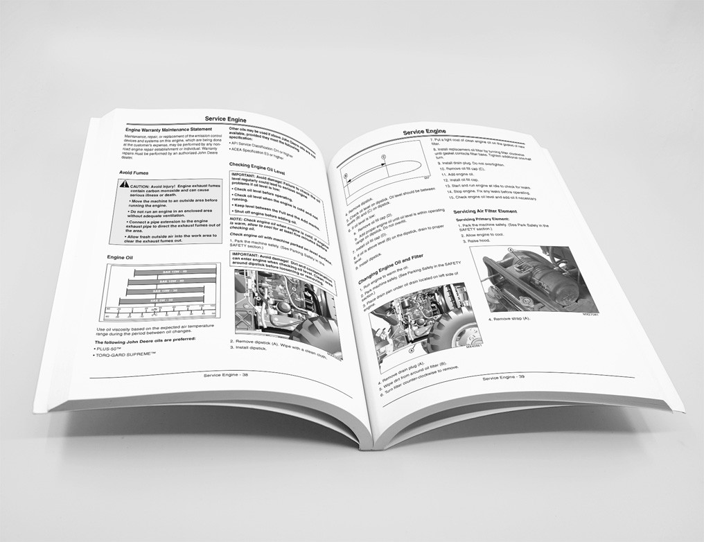 John Deere 317, 320 Skid Steer Loader Owners Operators Manual – OMT205050