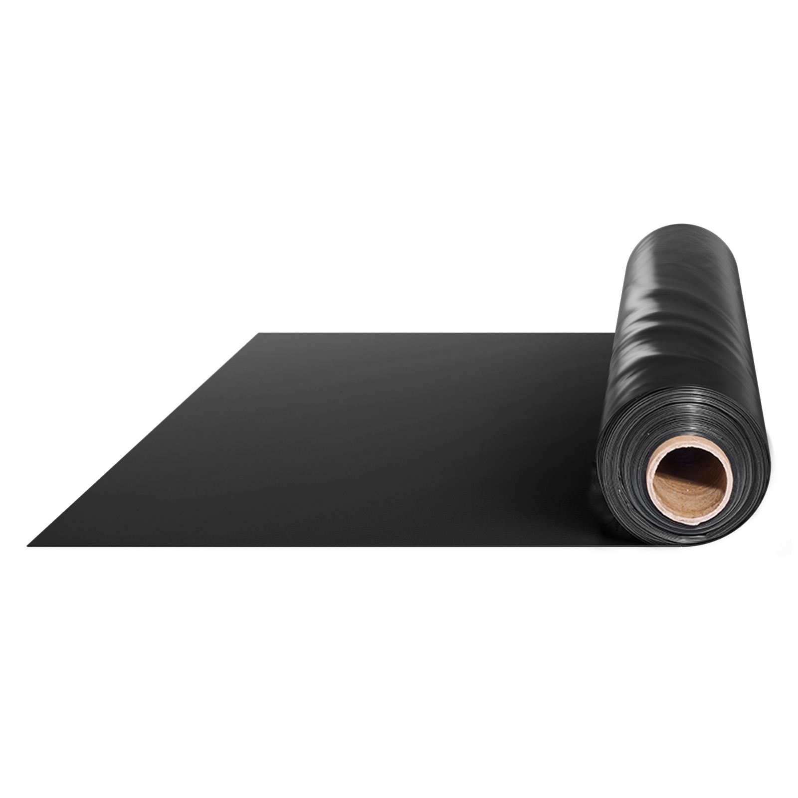 VEVOR 10Mil Plastic Sheeting Roll 5 x 100 FT Heavy Duty Polyethylene Black