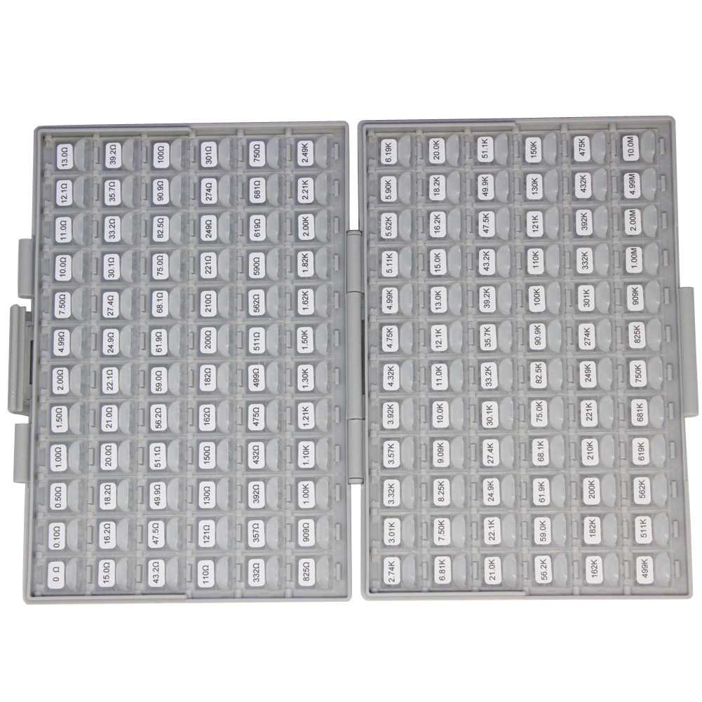 SMD 1206 1% RoHS sample assorted resistor kit E96 144 valuex100pcs BOX-ALL 10M