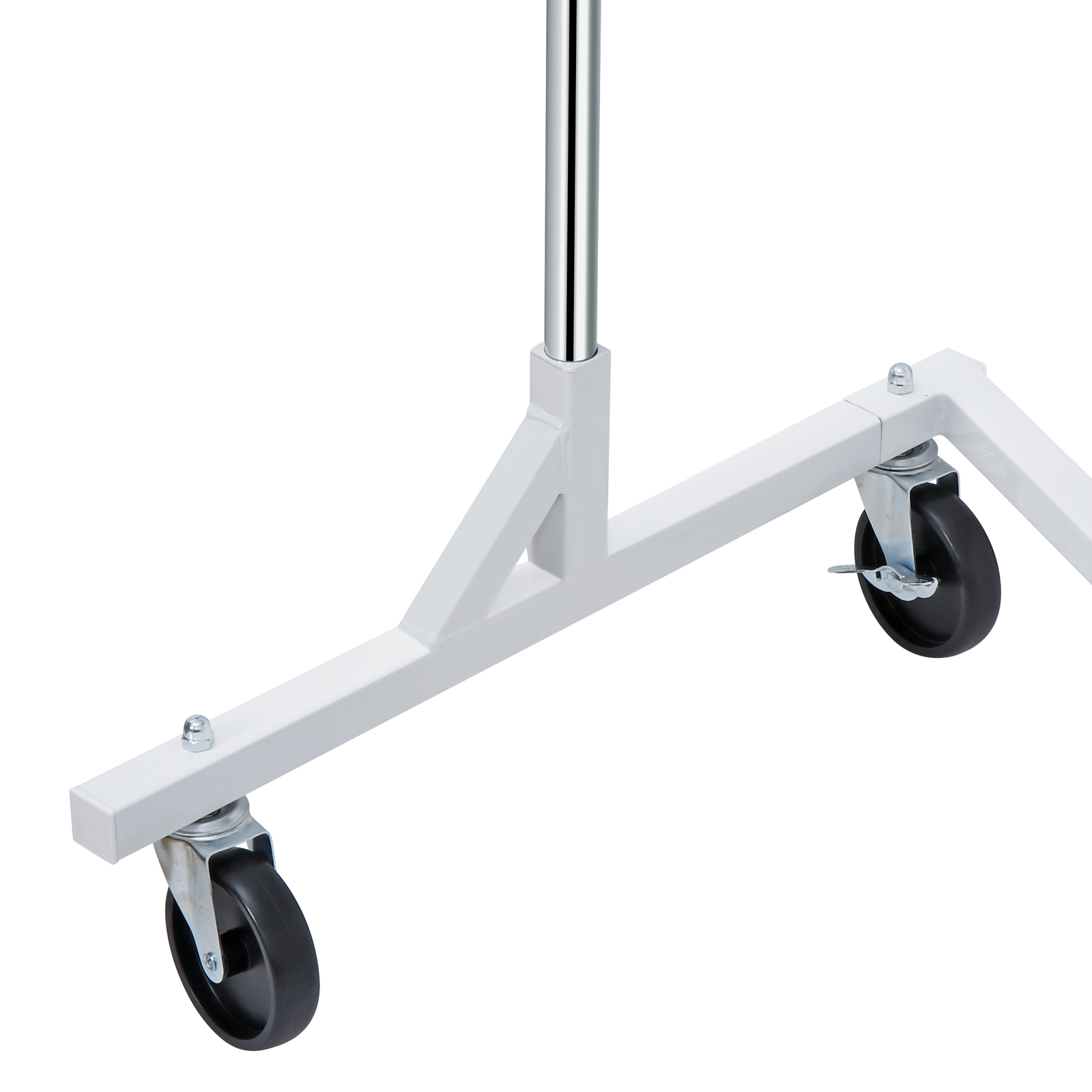 Heavy-Duty Commercial Garment Rack Rolling Z-Base Storage Clothing Shelving Rack