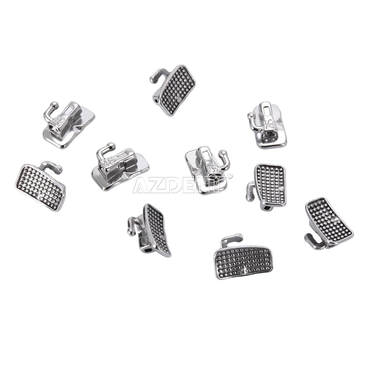 50 Set AZDENT Dental Orthodontic Buccal Tube 1st 2nd Molar Tube Roth MBT 022/018