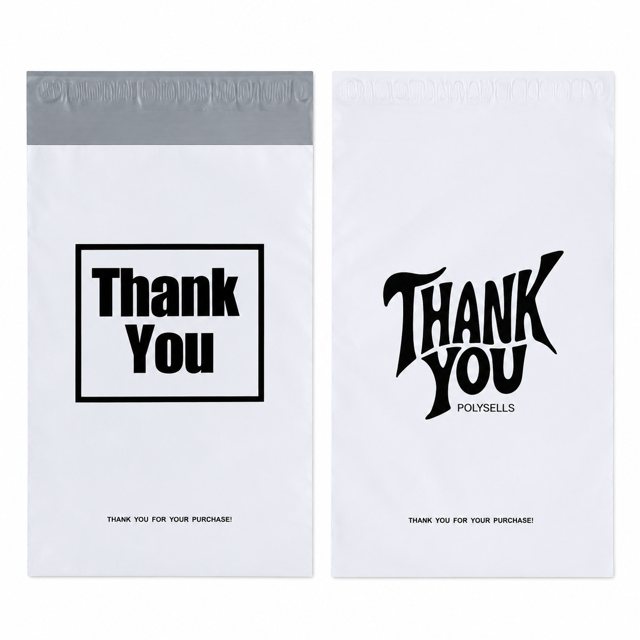Premium Poly Mailers Self Seal Envelopes for Football Merch – Thank You Design