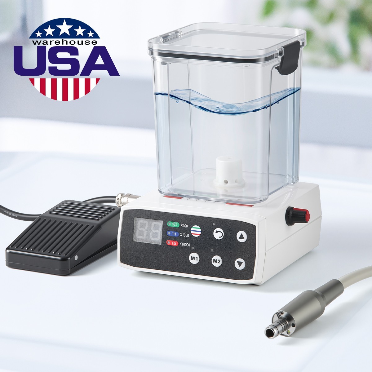 Dental Electric LED Brushless Micromotor w/Water Tank For Practice 1:1 1:5 16:1
