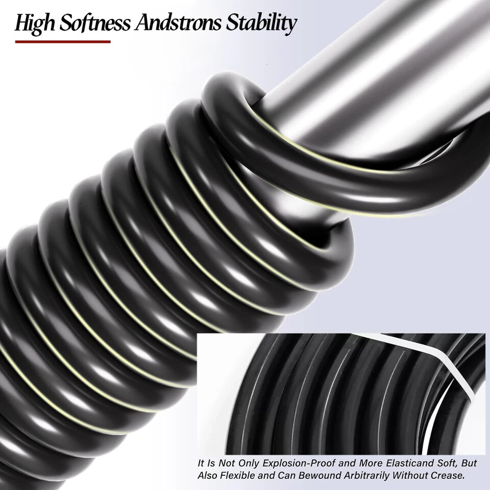 Air Line Tubing Kit 1/4” OD 50ft Nylon Hose 1/4” NPT Push to Connect Fittings