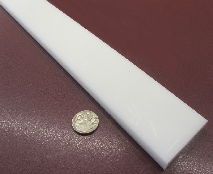 Hdpe White Bar 3/8″ (.375″) Thick x 2.00″ Wide x 36″ Long, 2 Units, 6 Ft Total