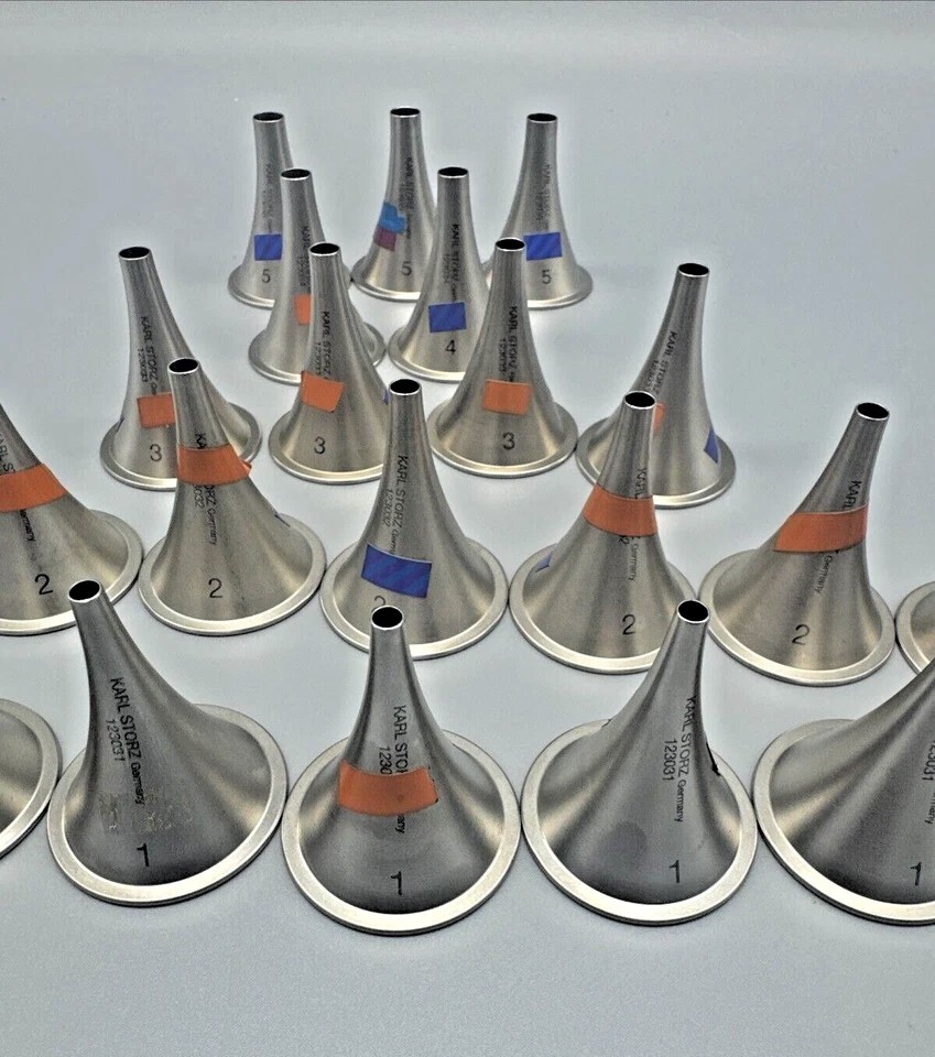 Karl Storz Farrier Ear Speculum Set of 26 Various Sizes 1 to 5 mm