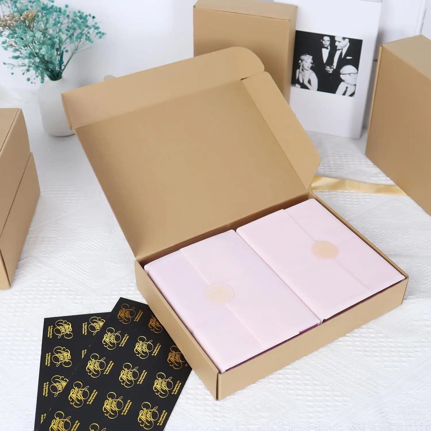 Multiuse Cardboard Box 17 x 15 x 3″ Laptop, Literature Mailers, 5 Per Bundle