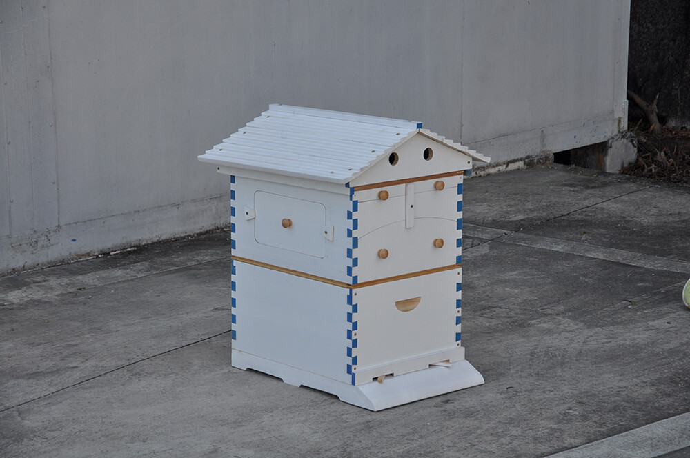 2026 White Wooden Auto Bee Hives Cedarwood + 7PCS Beekeeping Honey Hive Frames