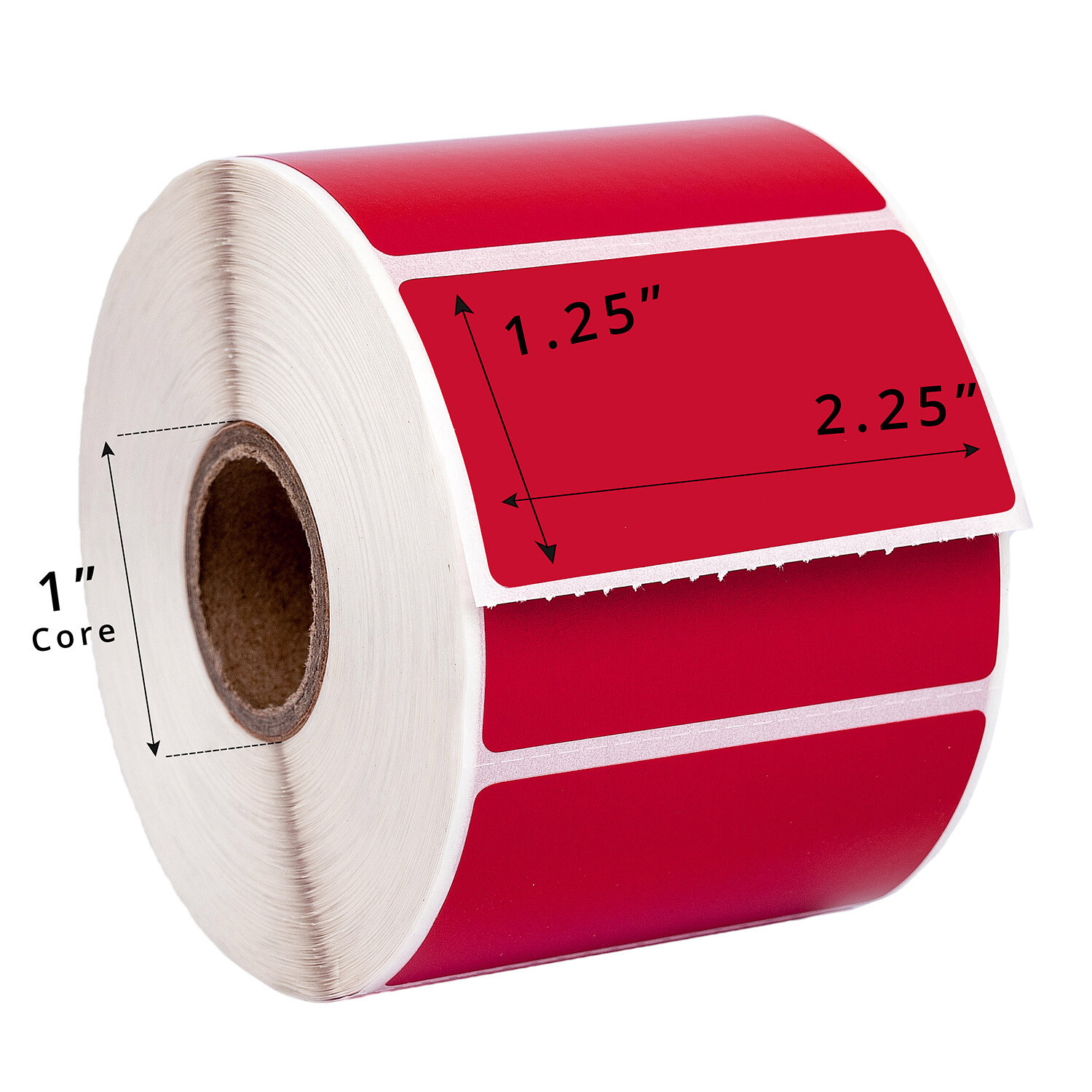 2.25×1.25 Direct Thermal Labels All Colors 6 colors 1 of each, 1,000 labels roll