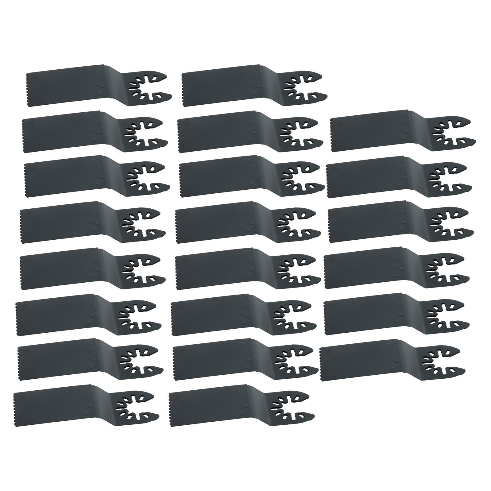 50 PCS Titanium Oscillating Tool Blades Curved Edge Oscillating Saw Blade Kit