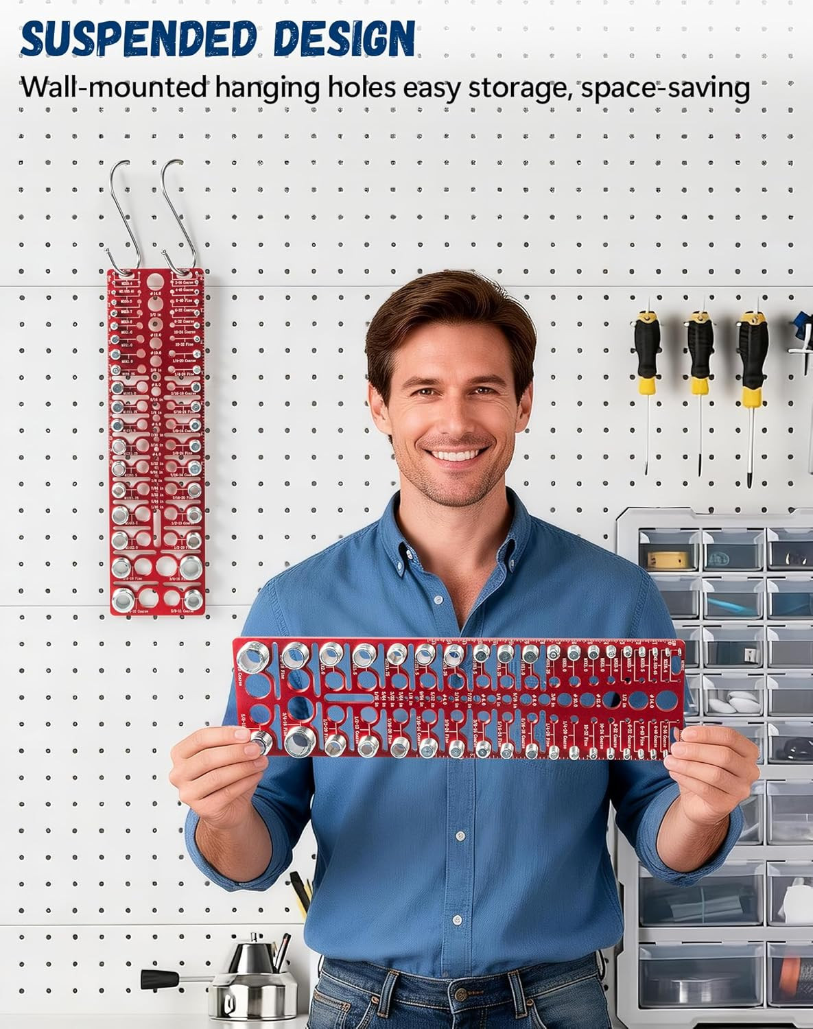 57 Nut and Bolt Thread Checker – Thread Checker Standard and Metric Bolt and Nut