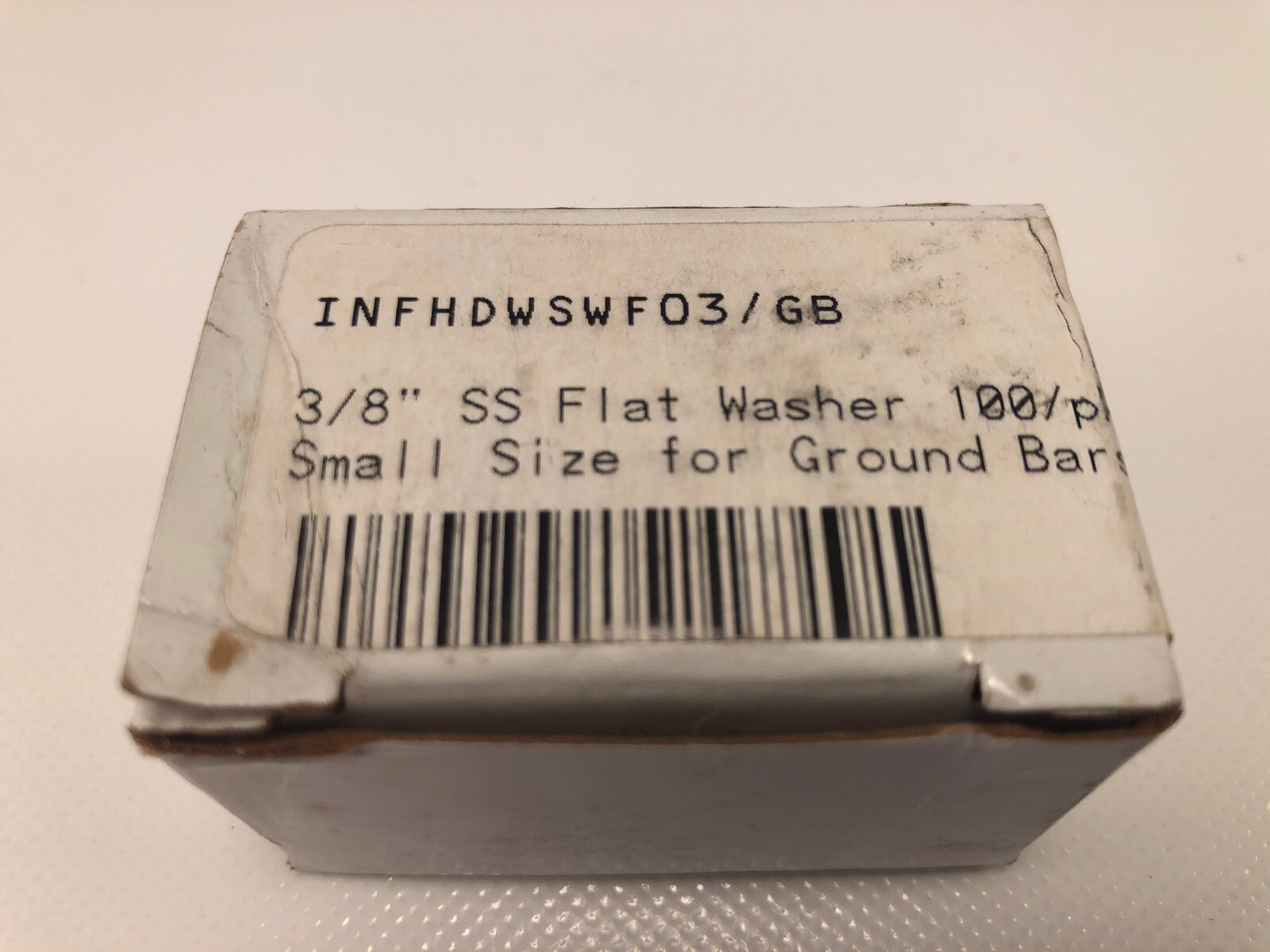 3/8” Stainless 18-8 Flat Washers, CCC “616”, OD-.625 ID-.390 (Box Of 100 Pcs.)