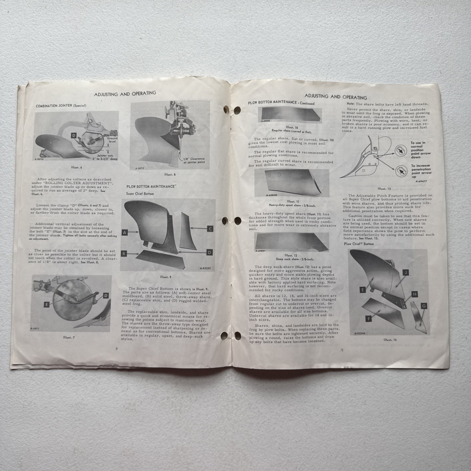 1967 International Harvester 194 Moldboard Plow Operators Manual