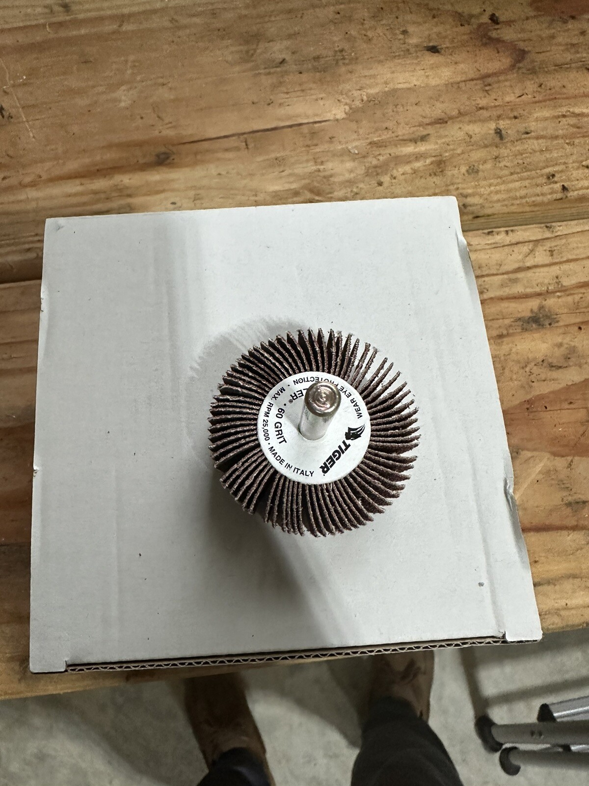 Tiger Mounted Flap Wheels, 2 in, 60 Grit, 25,000 rpm Weiler WEILER 52015 QTY 6