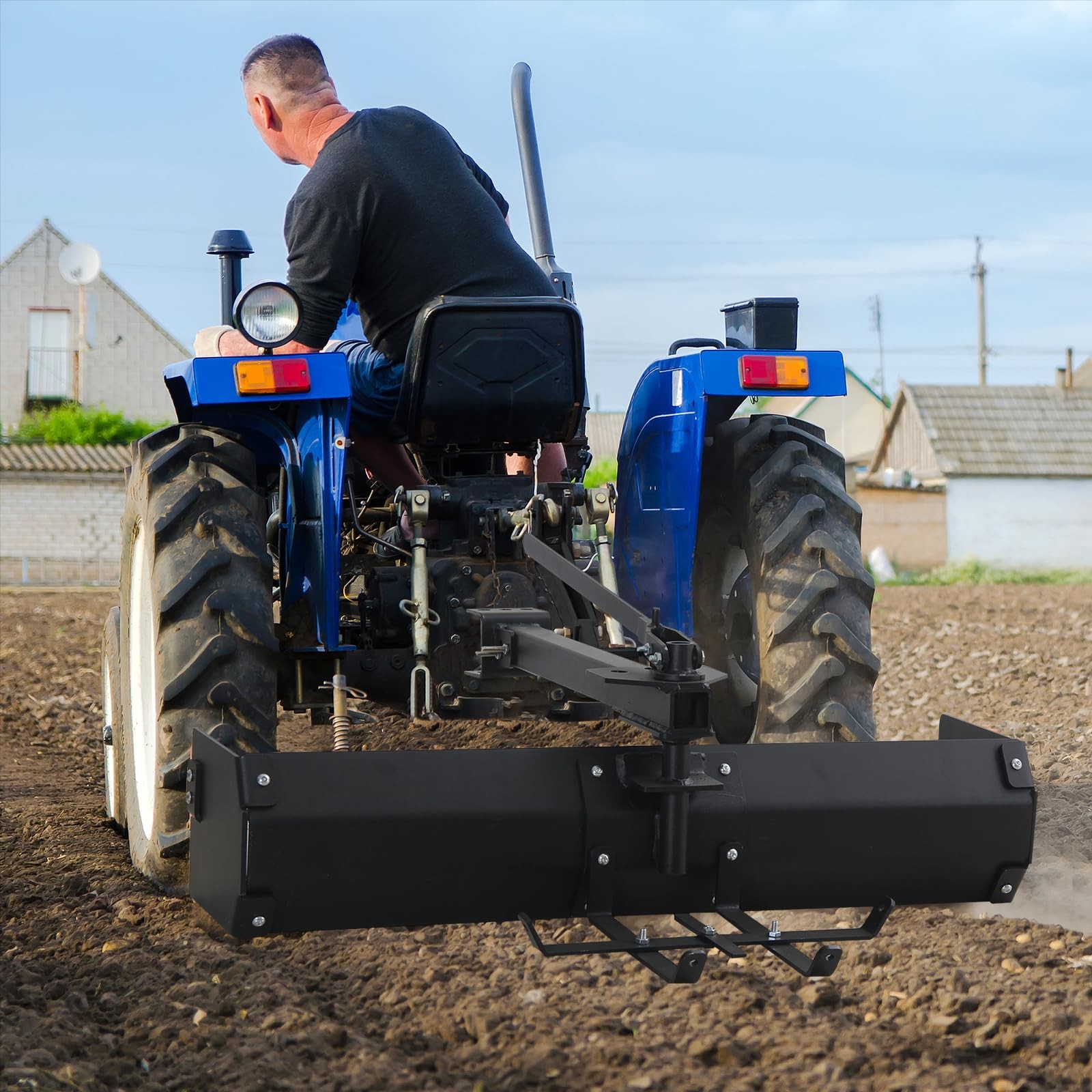 42″ Tow Behind Box Scraper Lawn Tractor Attachments for ATV UTV Tractor Mower US