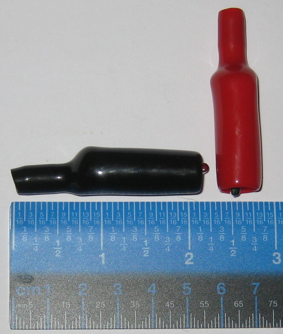 Insulated Heavy Duty Screw On Test Clips – Black and Red DMM Alligator Clips