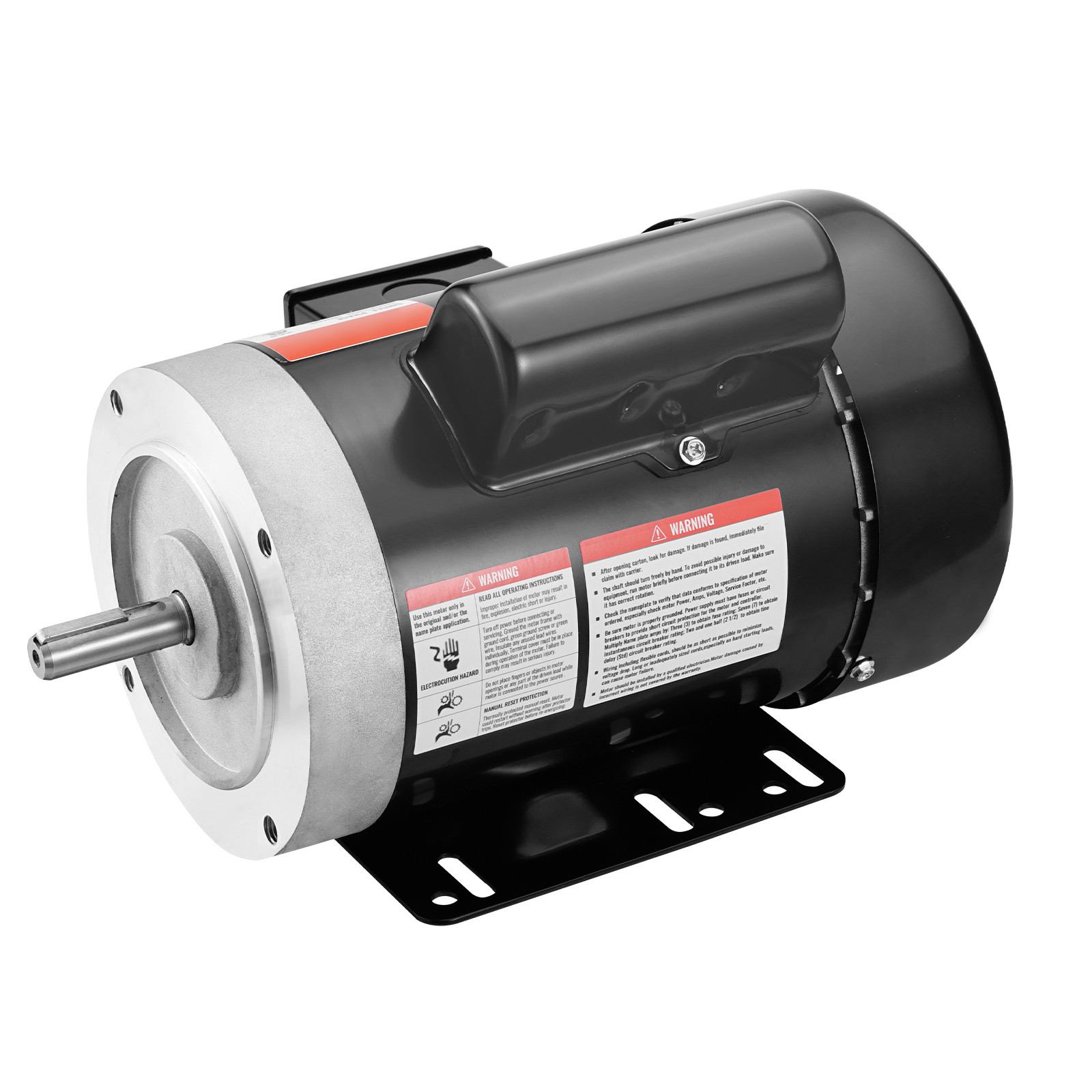 VEVOR 3/4 HP Electric Motor 1725RPM AC115/230V 56C Frame 1-Phase 5/8″ Key Shaft