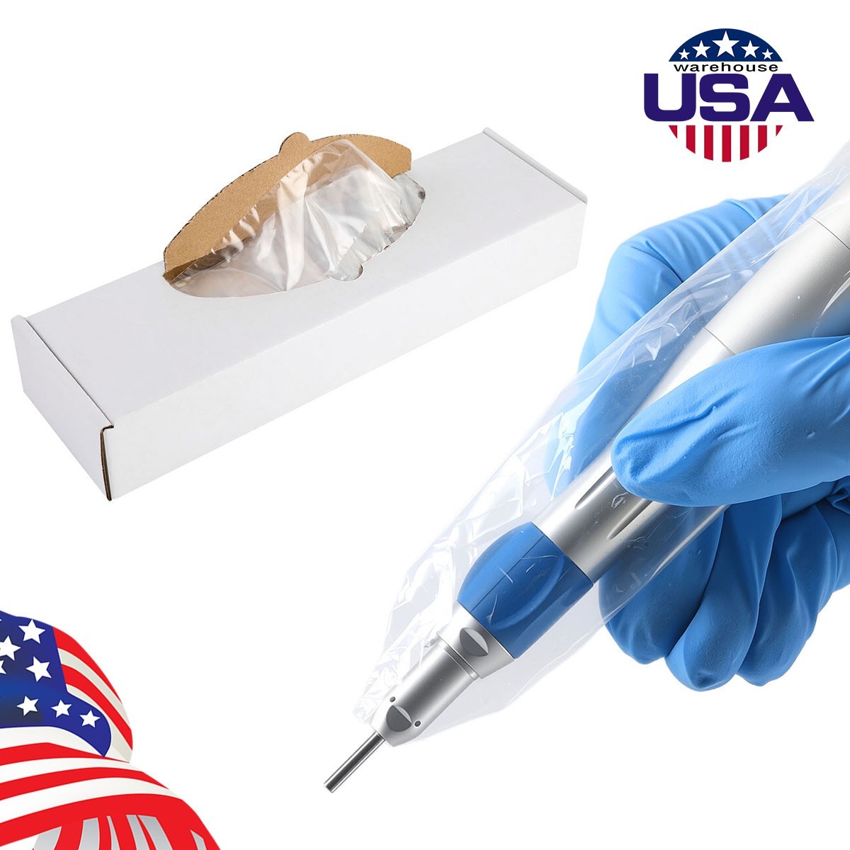 Dental Barrier Sleeves & Covers Kit: Handpiece, Air Water Syringe, Tray, Chair