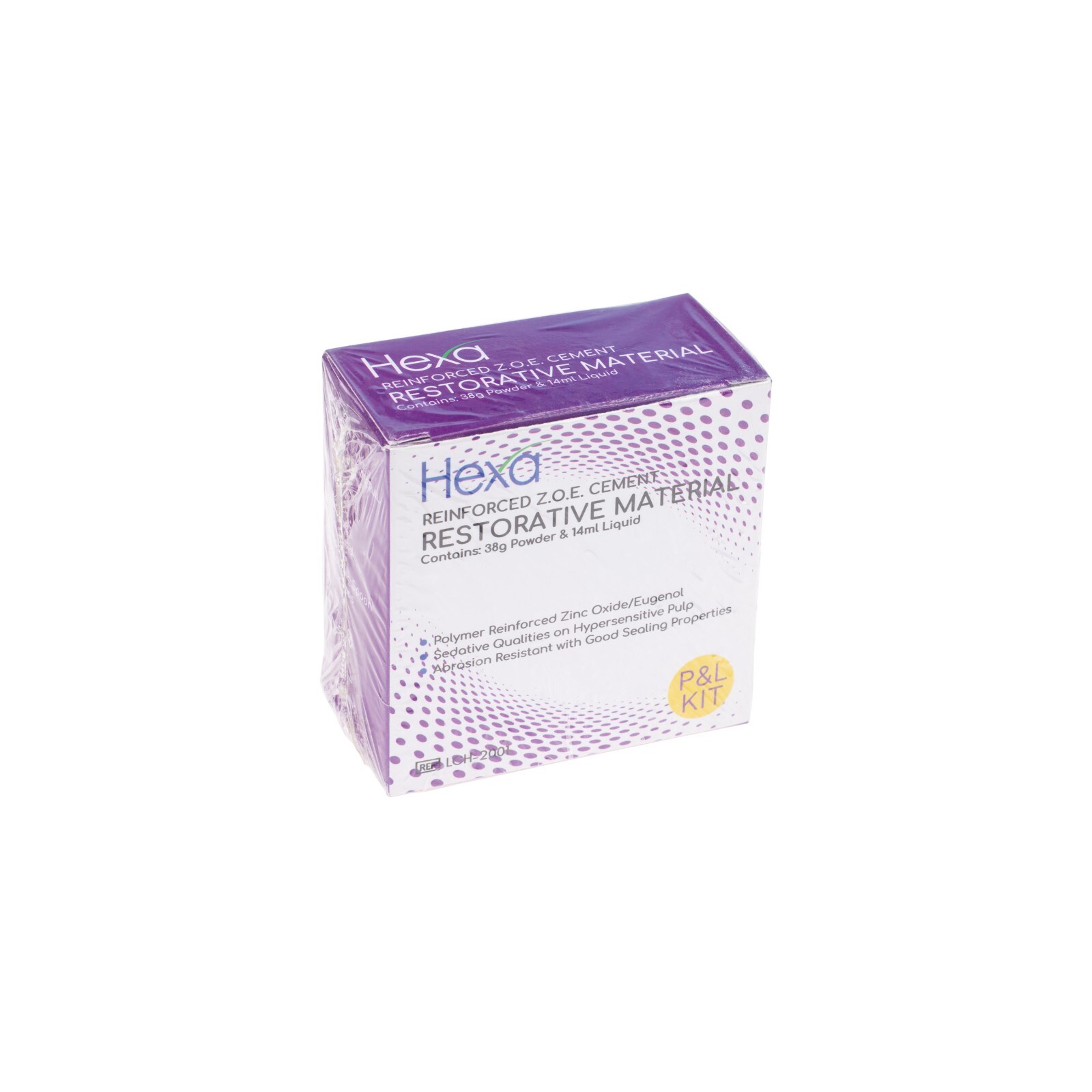 Hexa LCH-2001-Reinforced Z.O.E Restorative Material,38g Powder & 14ml Liquid Kit
