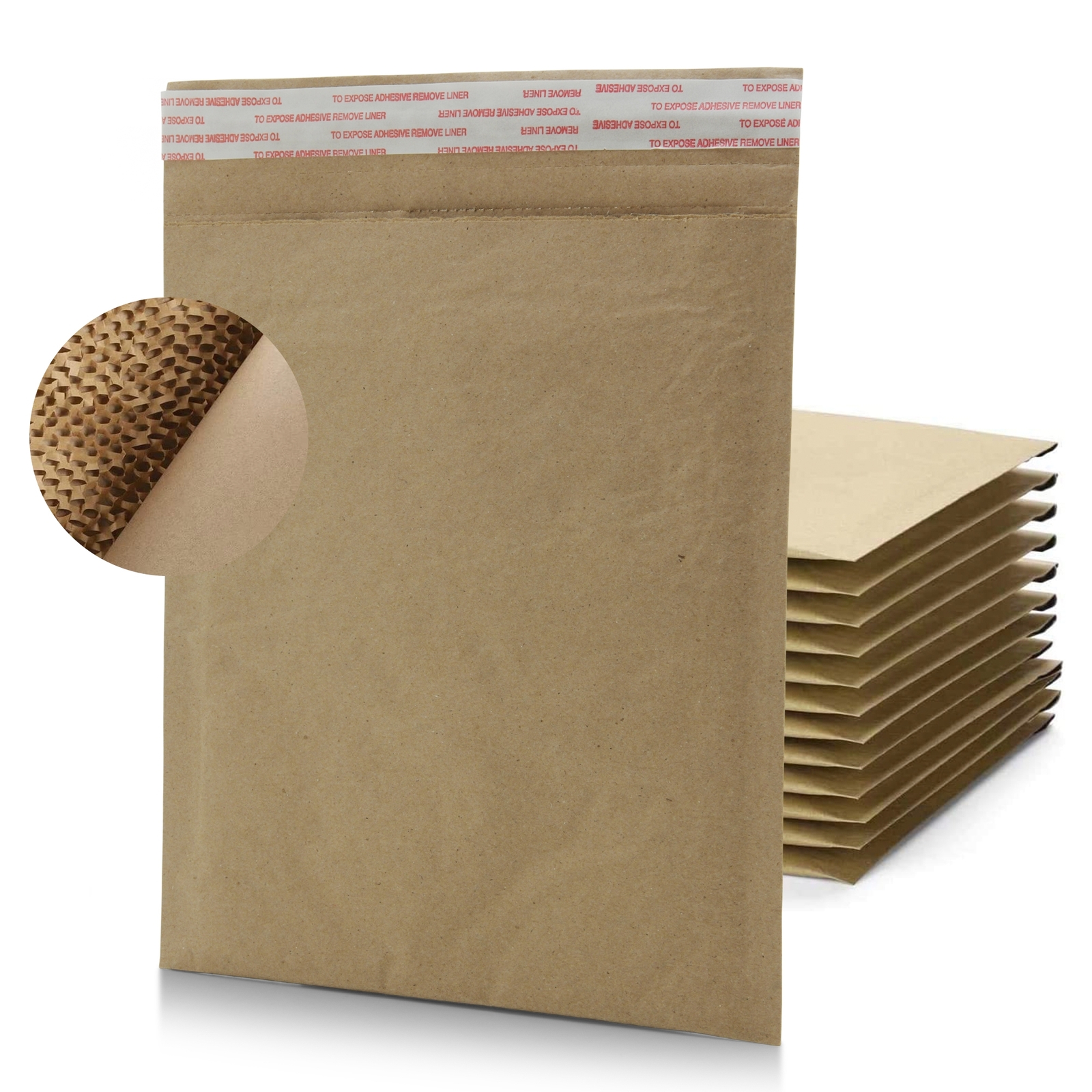 1 Sample-1000 Curbside Padded Shipping Mailers Recyclable Envelopes #0 #2 #5 #7