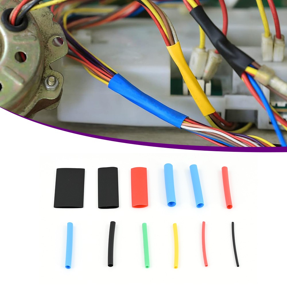 Assorted Heat Shrink Cable Wire Tubing Tube Sleeve Car Electrical Wrap 750PCS