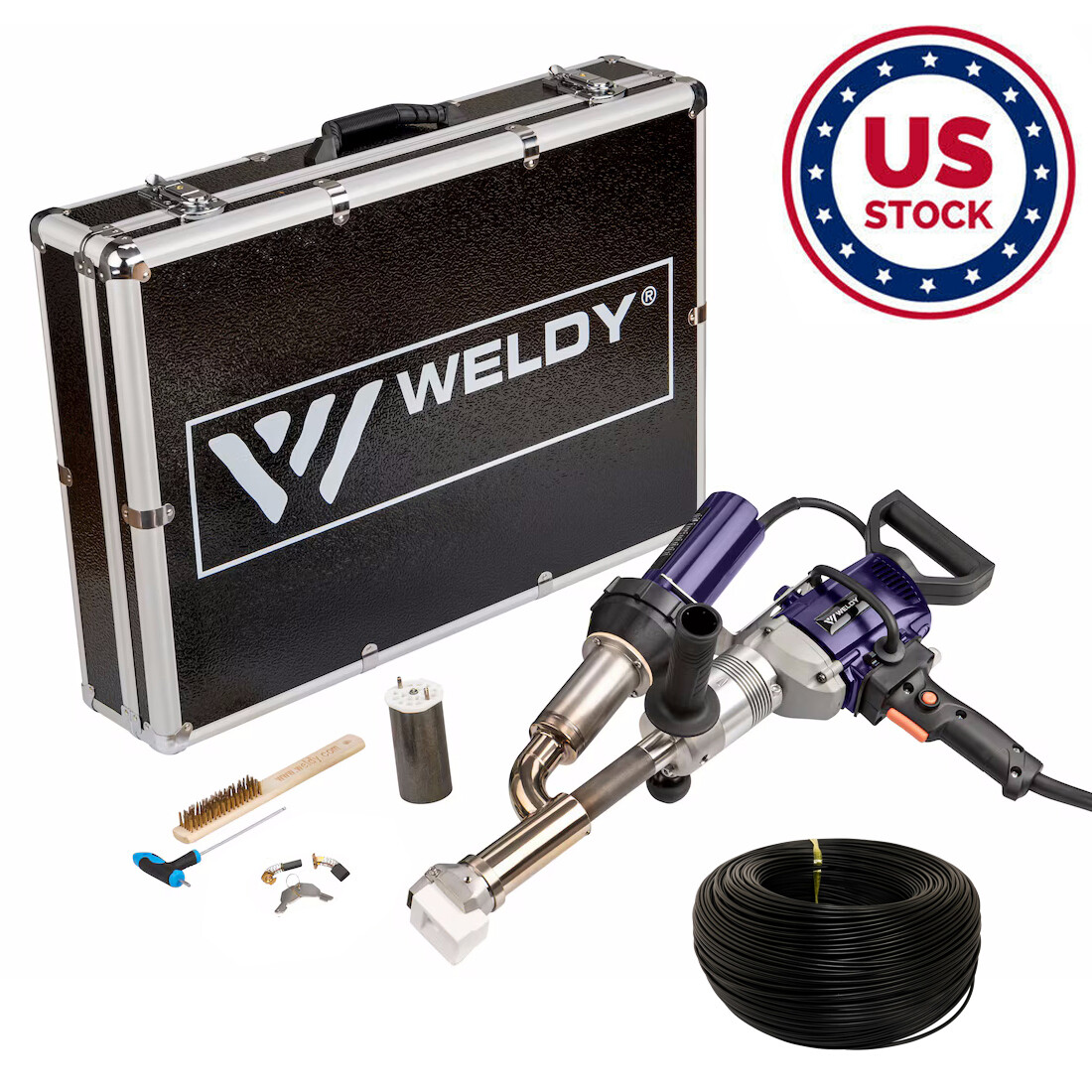 Weldy 230V 3000W Booster EX3 Plastic Hand Extruder Machine +5KG Welding Rod HDPE