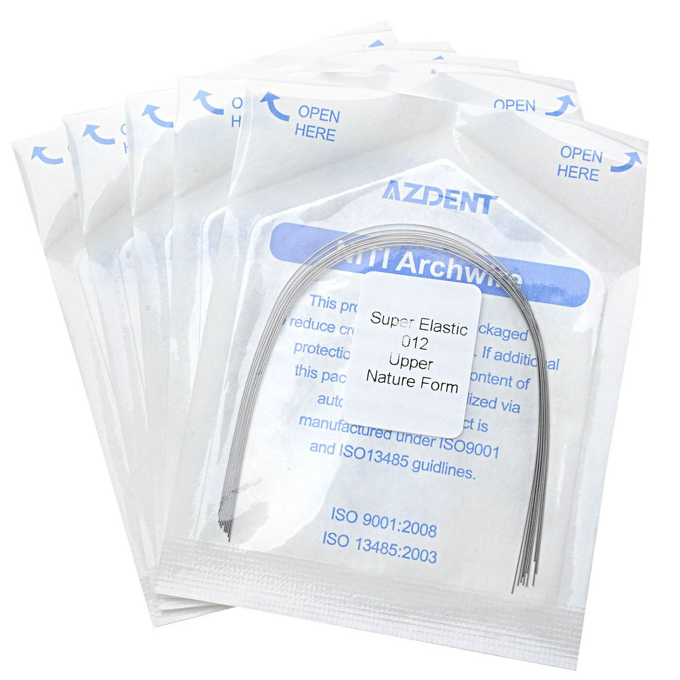 10X AZDENT Dental Orthodontics Super Elastic Niti Round Arch Wire Nature Form