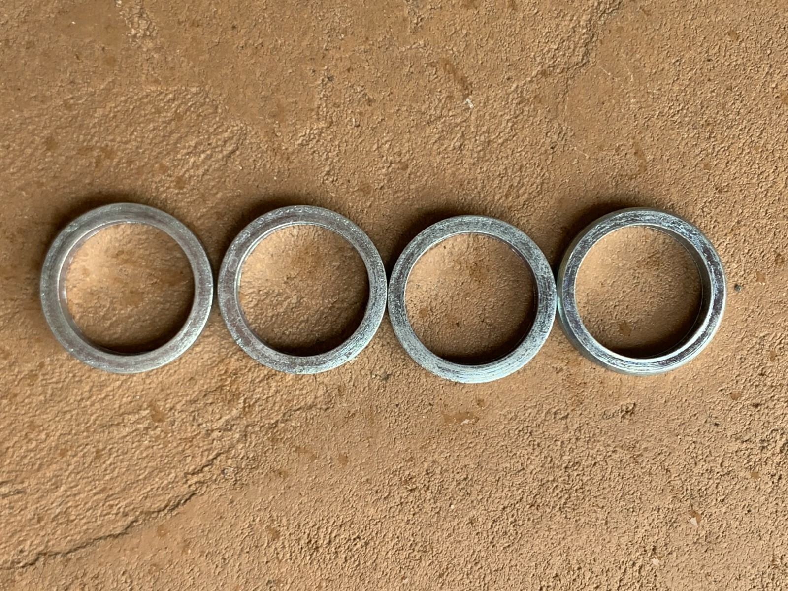 4 pcs set Finish mower wheel spacer 1/4″ bushings Bush Hog Woods Land Pride etc