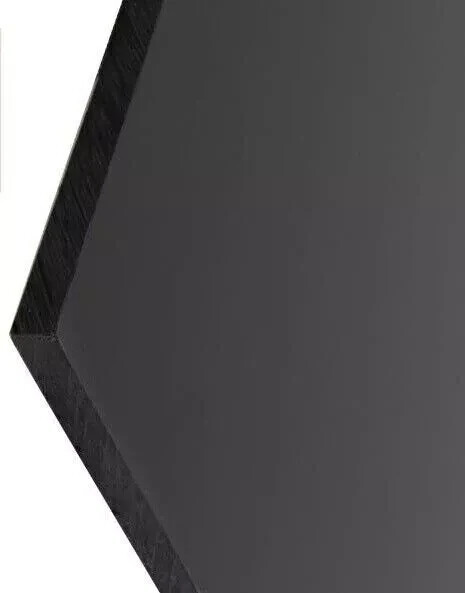 High Density Plastic Sheet Polyethylene Black 1/4″ Thick x 24″ L X 12 in W HDPE