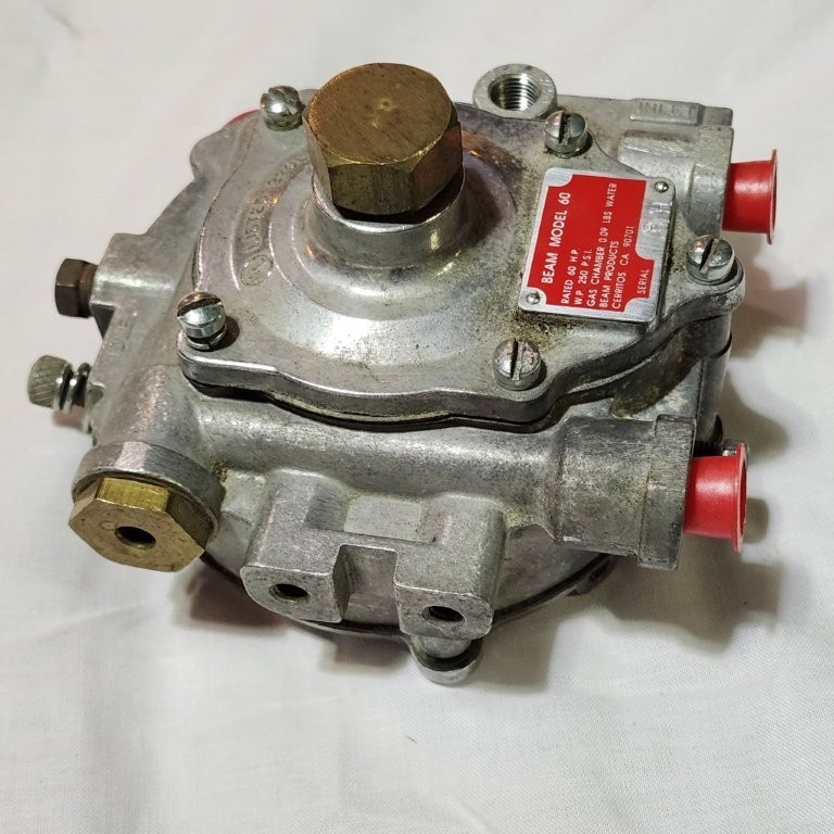 Beam Products Model 60 Propane Regulator, New Old Stock as Shown