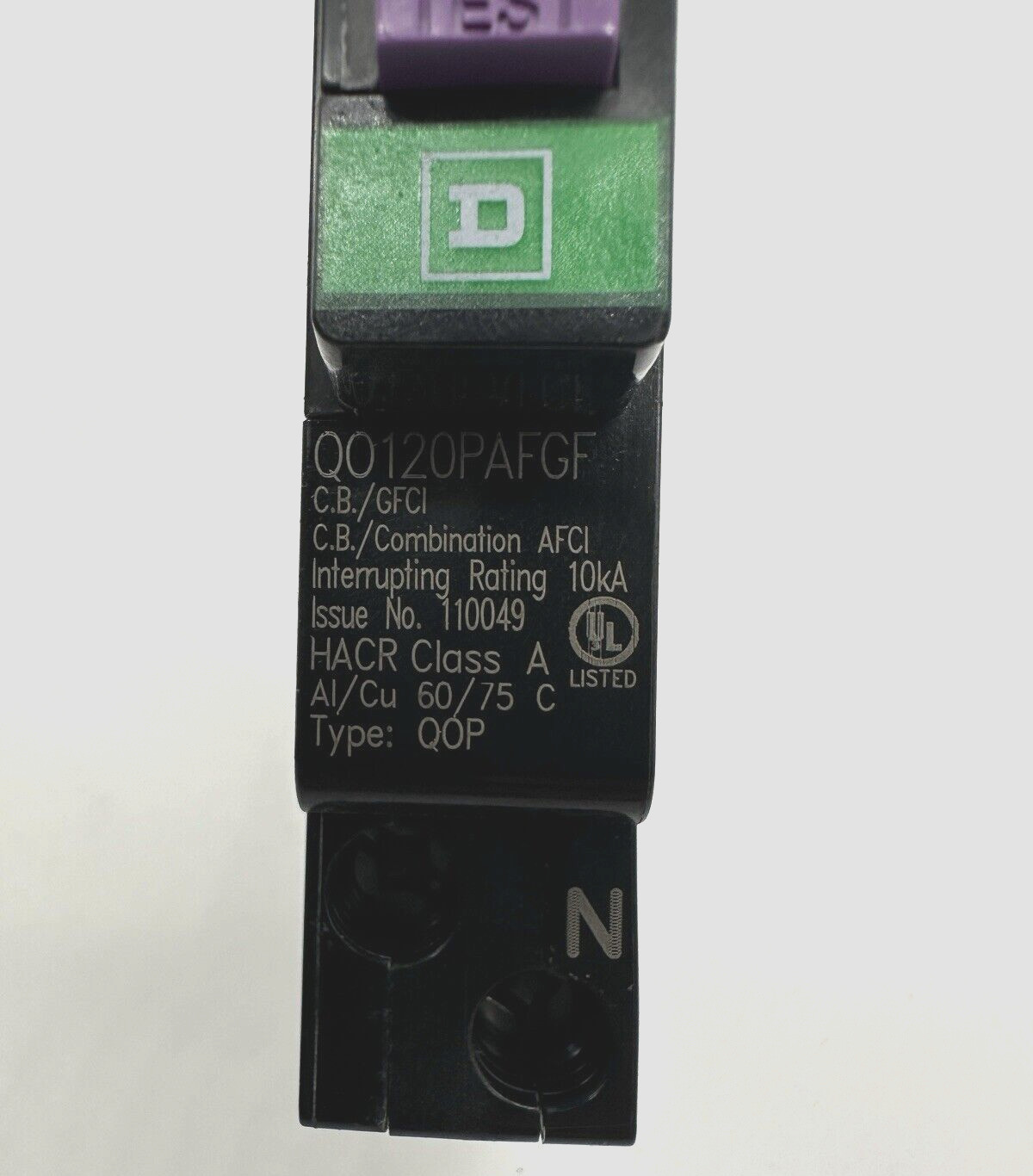 NEW Square D QO120PAFGF/QO120PDF 20 Amp Single Pole Dual Function Breaker