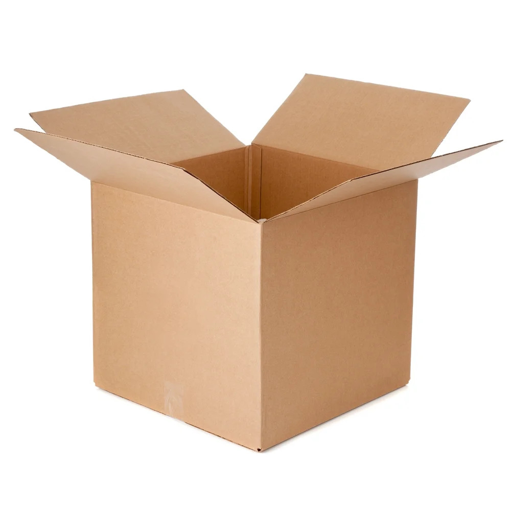 5 13x13x13 Kraft Brown Corrugated Shipping Boxes Multi-Depth 48 ECT Double-Wall