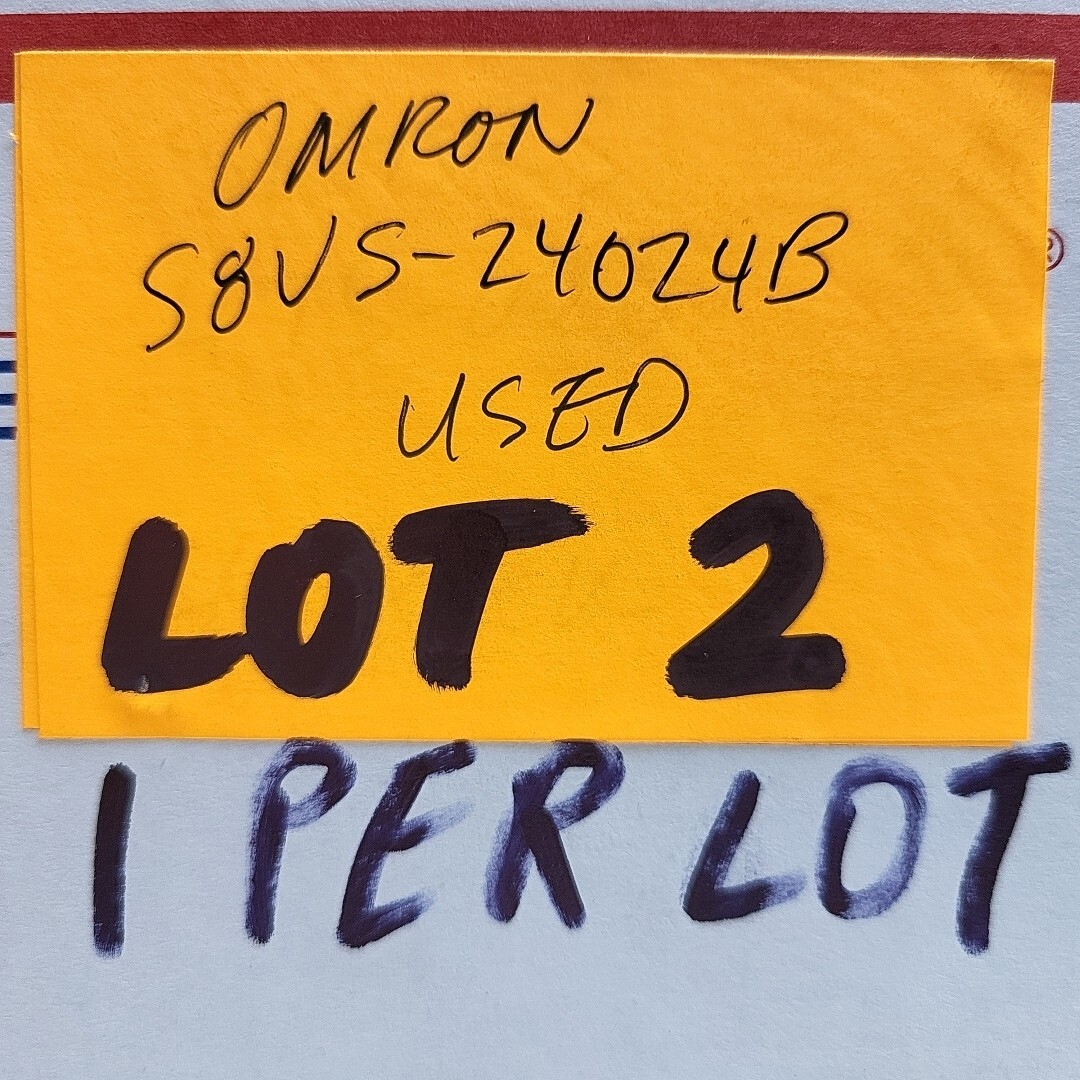 Omron S8VS-24024B Power Supply Input AC100-240V 3.8A Output 24VDC 10A *USED