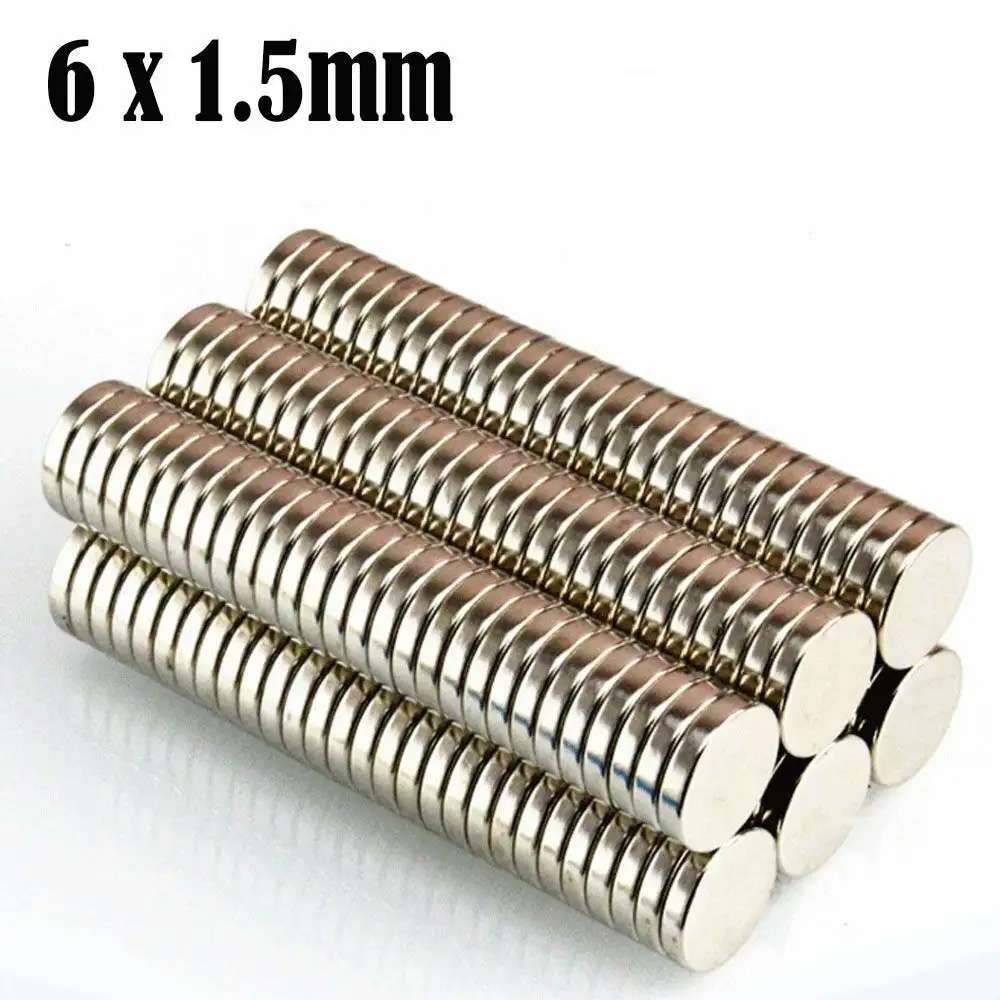 LOT5-100 Round Neodymium Magnets N52 Super Strong Rare Earth Small Large Magnets
