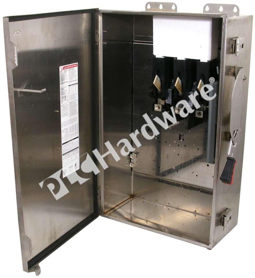 Surplus Schneider Electric HU364DS Square D Safety Switch 3-Phase 200A 150HP
