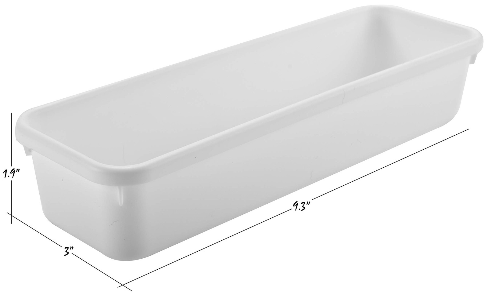 Masirs Interlocking Drawer Organizer Bins – Durable Various Sizes, White