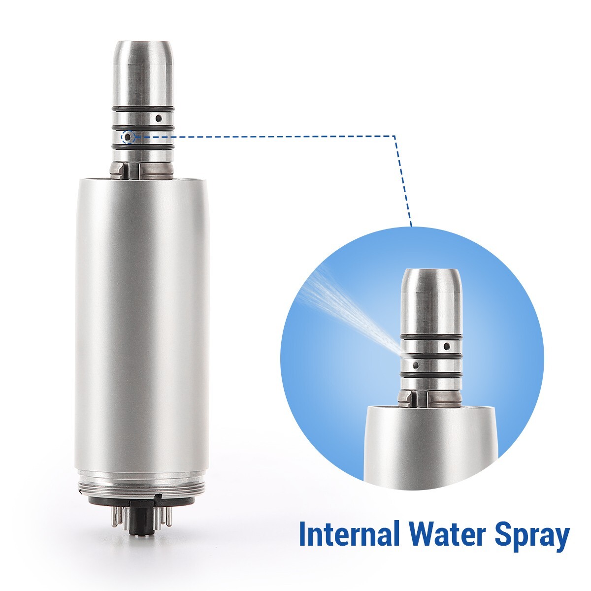 AZDENT Dental Brushless Electric LED Micro Motor Internal Spray E-type 3.4Ncm US