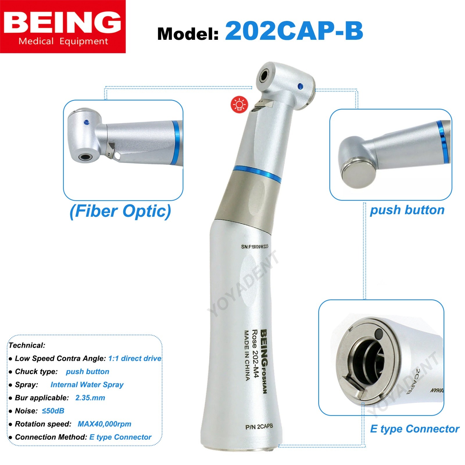 BEING Dental Electric LED Motor Built-in Brushless Electric Motor 1:1 1:5 16:1