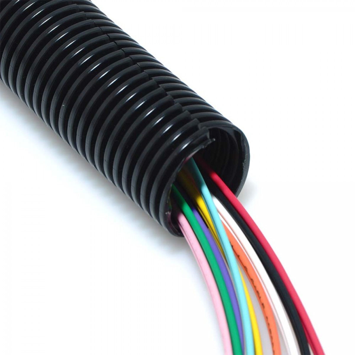 25Ft 1/2″ Marine Grade Conduit Car Home Tubing Split Wire Loom Black Sleeve tube
