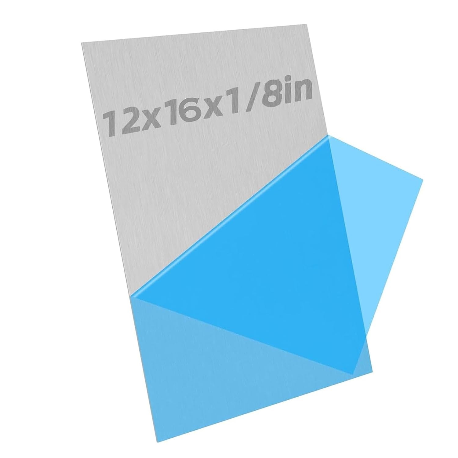 6061-T6 Aluminum Sheet 12x16x1/8 Inch Thickness Durable Aluminum Plate, Thick Me
