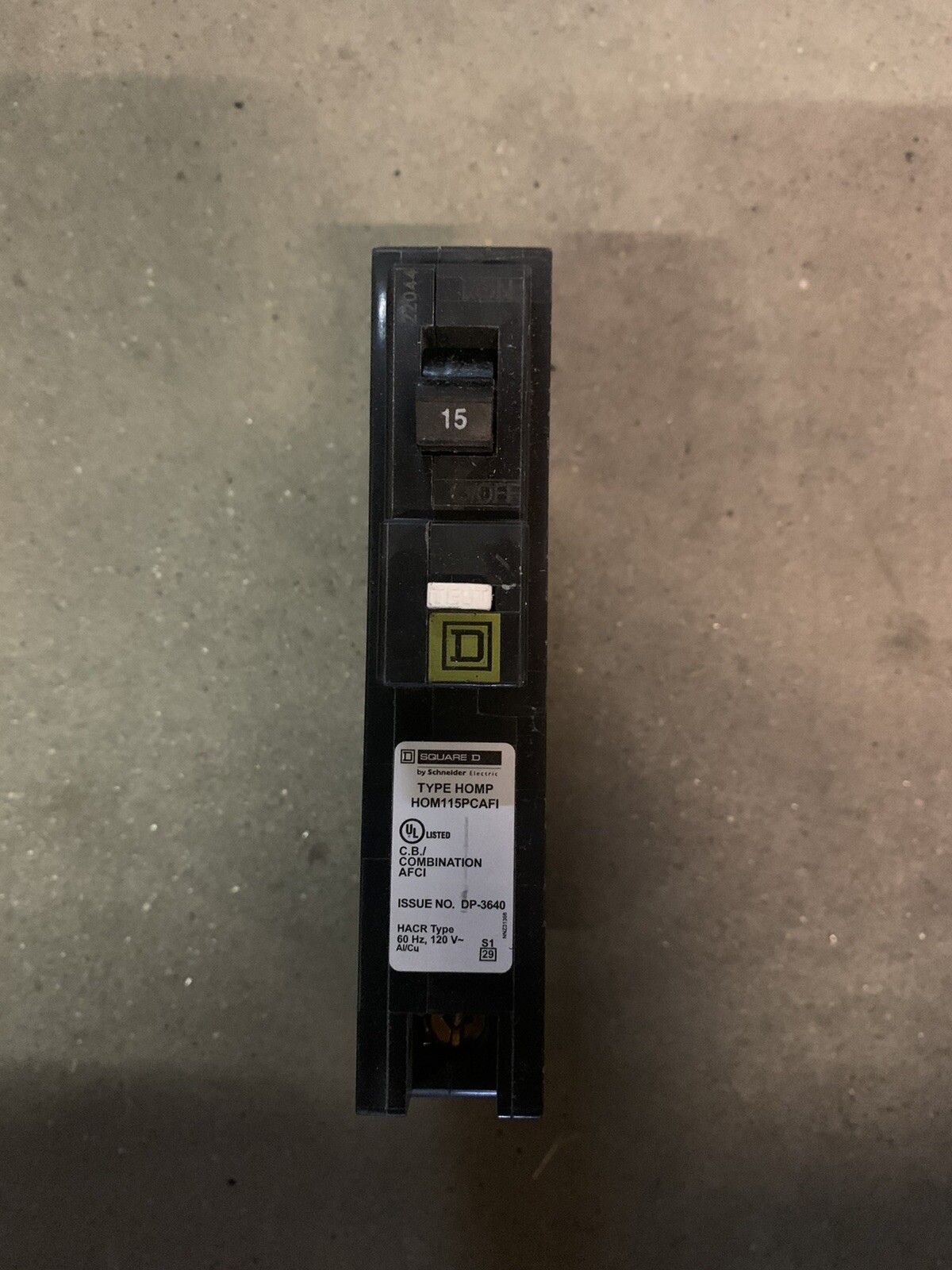 Square D HOM115PCAFI Single Pole CAFCI Circuit Breaker