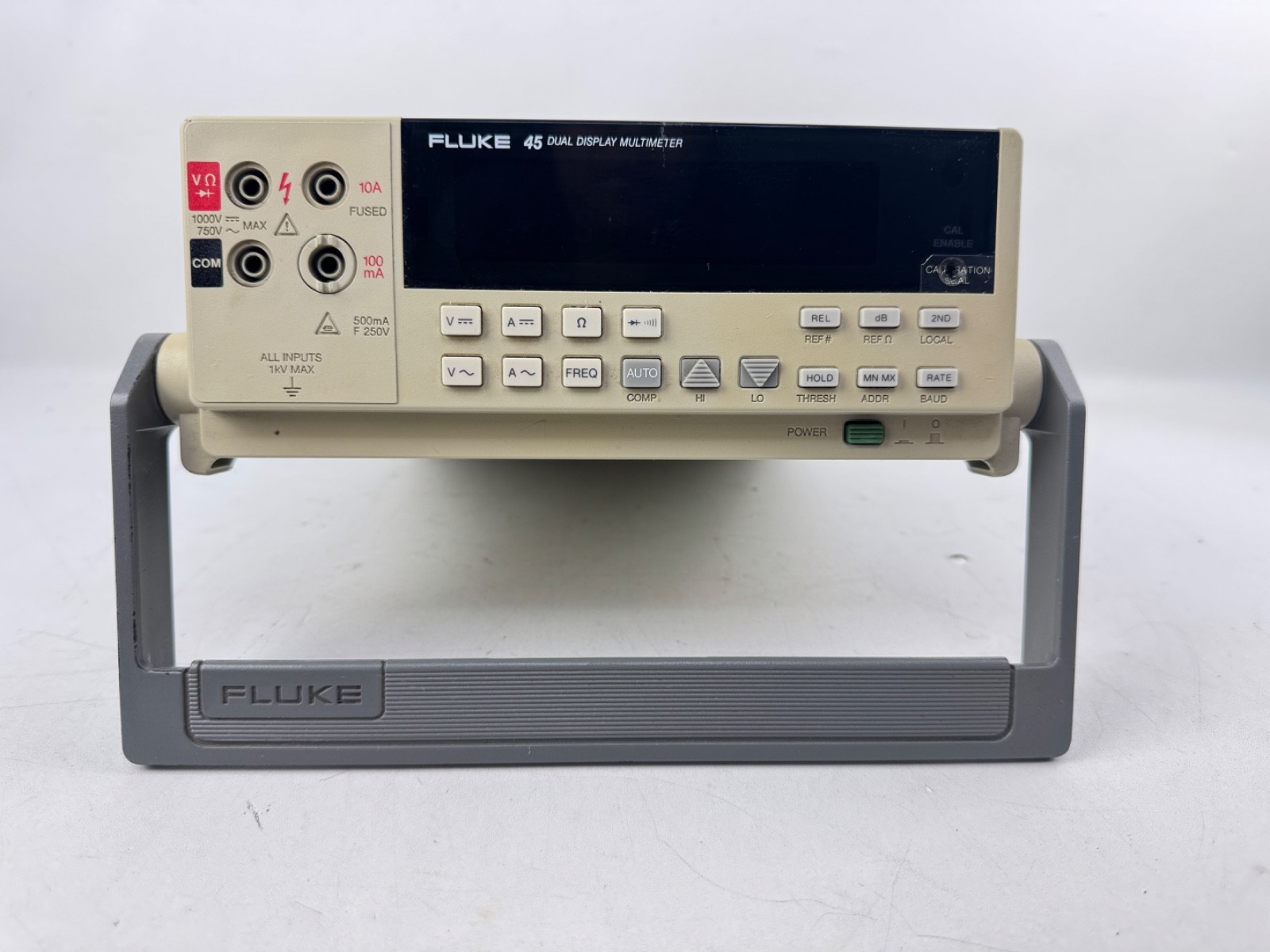 Fluke 45 Dual Display Multimeter 5 Digit Resolution True RMS Voltage AC + DC