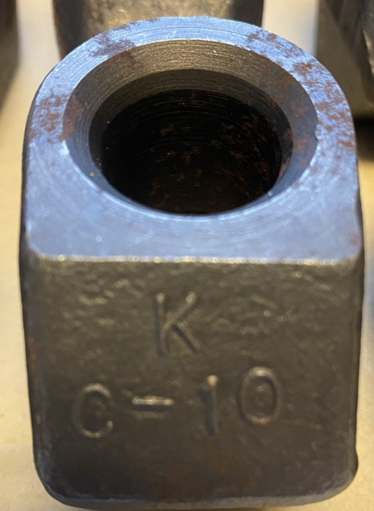 NEW KENNAMENTAL C-10 ROCK AUGER TOOTH POCKETS / MADE IN THE UNITED STATES