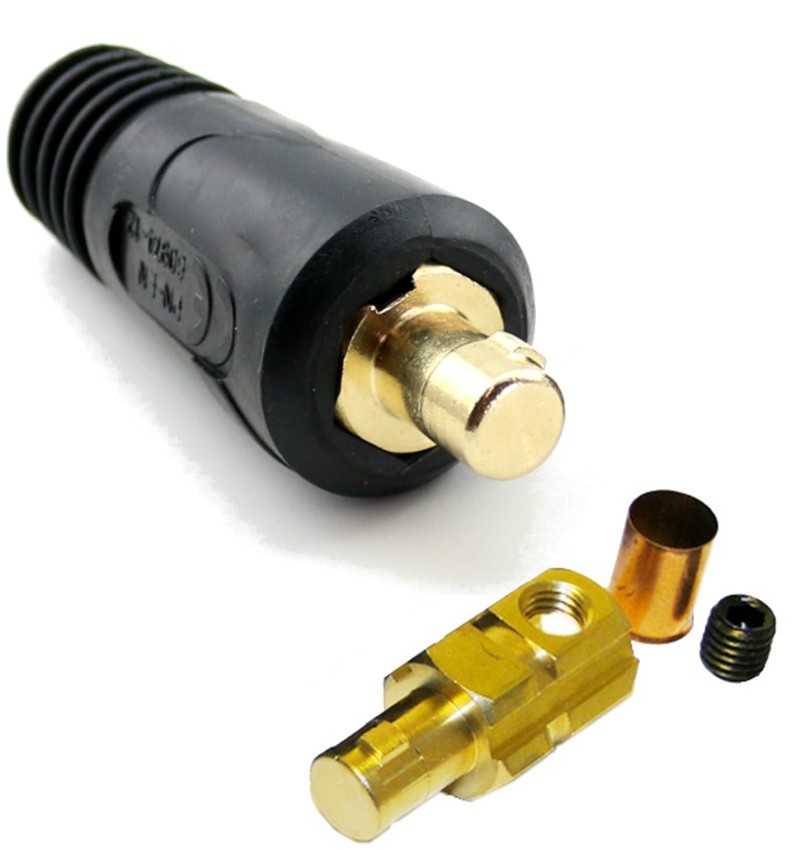 WeldingCity 15-ft #2 Gauge 2-AWG Welding Cable Lead 300A Stick Holder Dinse Plug