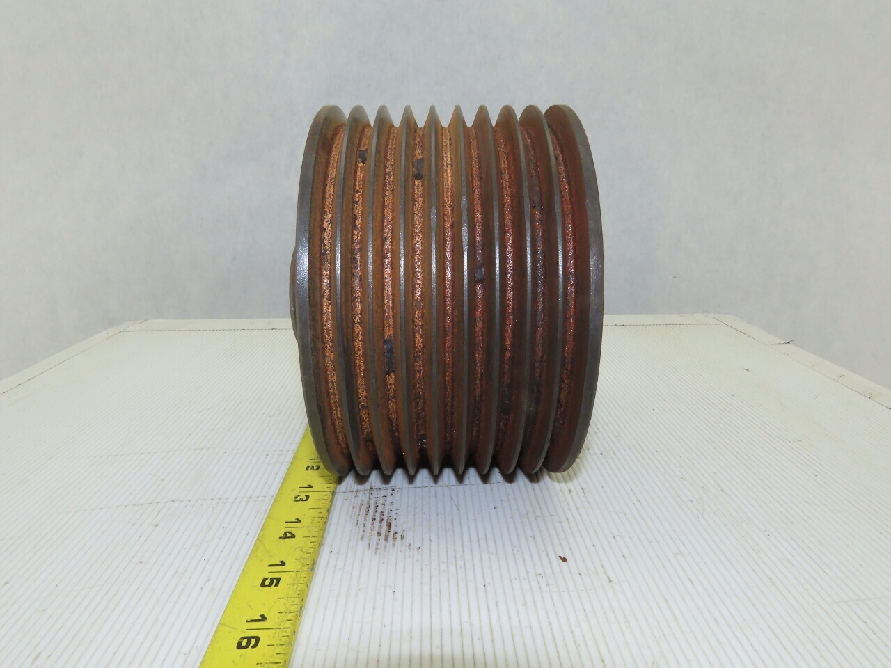 6-3/8″ OD x 4-1/2″ Wide 9 Groove 3V Section Pulley Sheave 1-1/4″ Bore