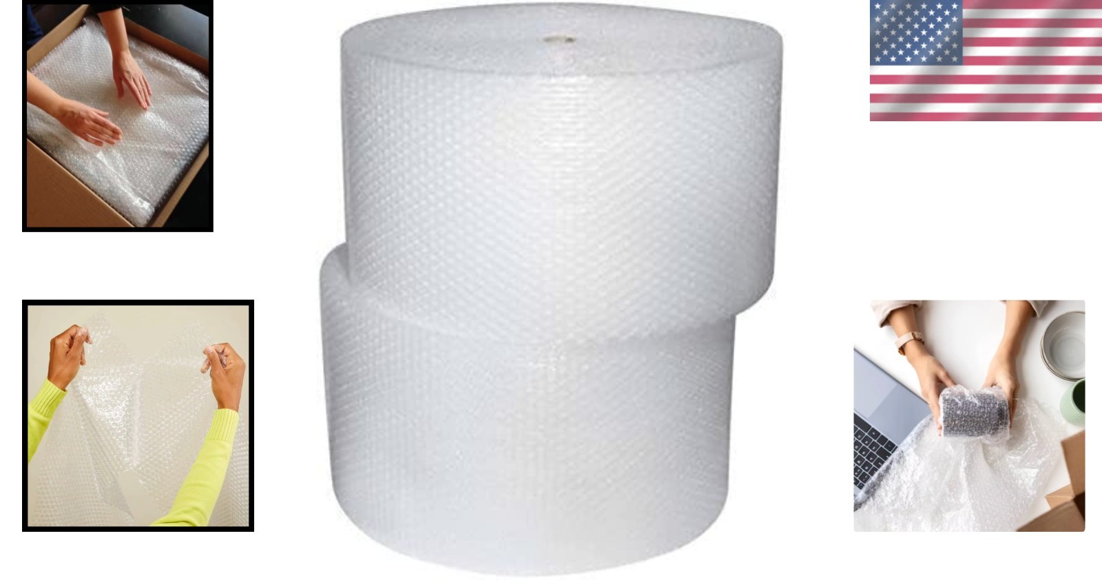3/16″ SH Small Bubble Cushioning Wrap Padding Roll 700’x 12″ Wide Perf 12″ 700FT