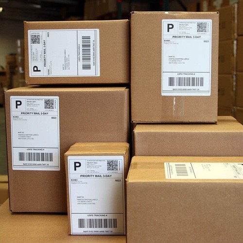 4×6 Fanfold Direct Thermal Mailing Shipping Labels Perforated for Zebra & Rollo