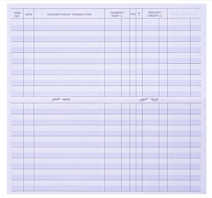 24 PCS Check Registers for Personal Checkbook Easy to Read Transaction Ledgers