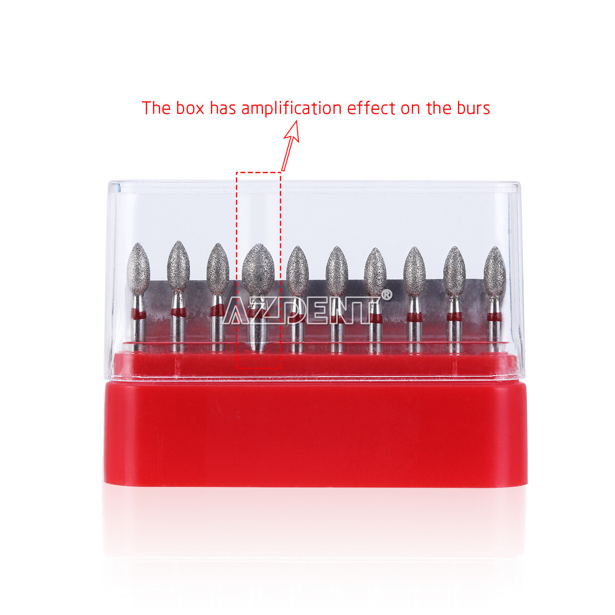 10pcs Dental Diamond Bur FG 368-023F Fine Grit Football Cutting High Speed Burs