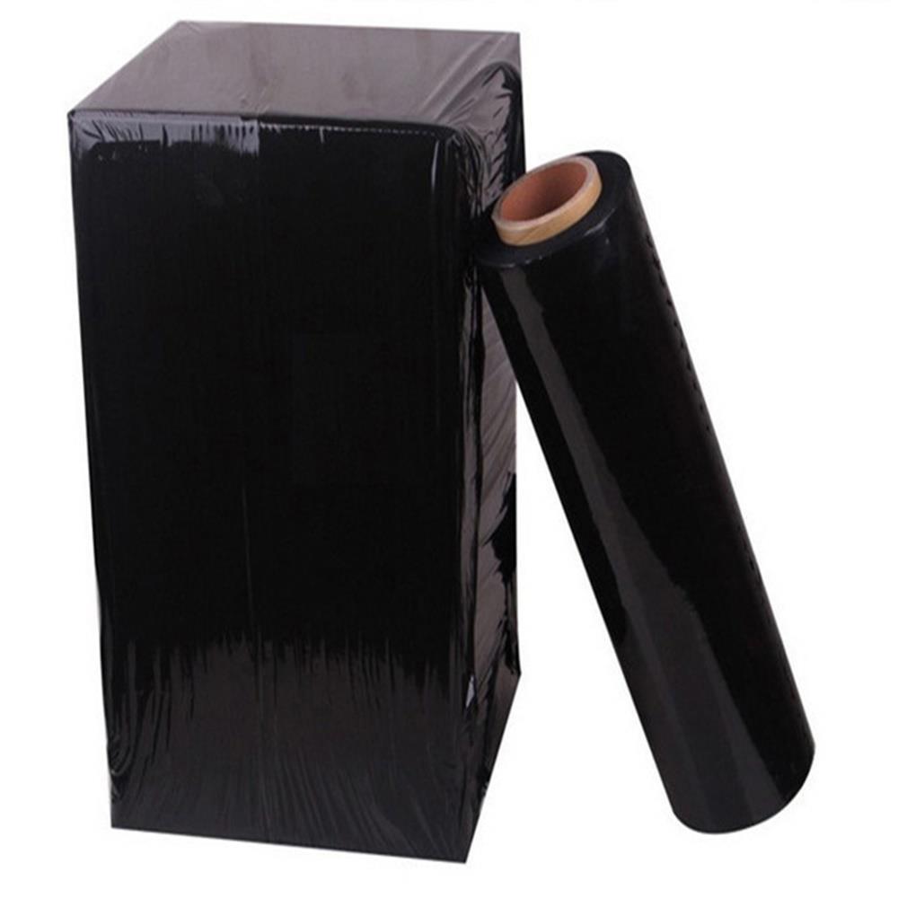 18″ x 1500′ 80 Gauge 4 Rolls Pallet Wrap Stretch Film Hand Shrink Wrap Black NEW